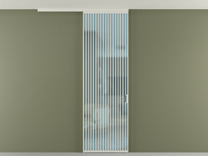 Перегородка Формато вдоль стены на потолок 1 створка