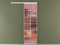 Перегородка Формато вдоль стены 1 створка