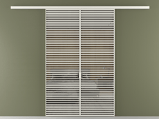 Перегородка Формато вдоль стены 2 створки