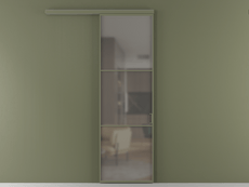 Перегородка Formato вдоль стены 1 створка