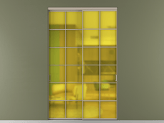 Перегородка Formato внутри проёма 2 створки