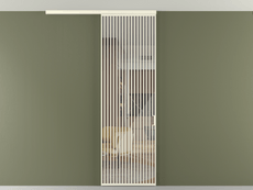 Перегородка Формато вдоль стены на потолок 1 створка