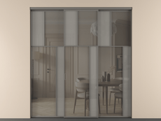 Перегородка Мозаик внутри проёма 3 створки