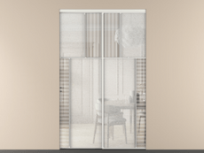 Перегородка Мозаик внутри проёма 2 створки