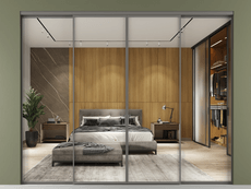 Перегородка Formato внутри проёма 4 створки