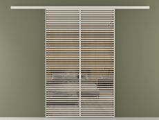 Перегородка Formato вдоль стены 2 створки