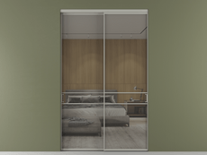 Перегородка Formato внутри проёма 2 створки