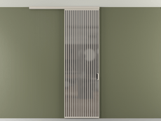 Перегородка Formato вдоль стены на потолок 1 створка