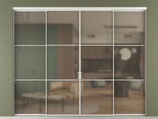 Перегородка Формато внутри проёма 4 створки