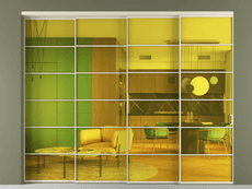 Перегородка Formato внутри проёма телескопик синхро 3