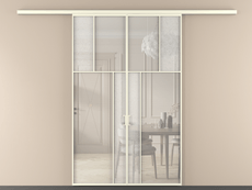 Перегородка Мозаик вдоль стены 2 створки