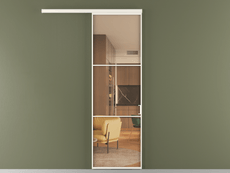 Перегородка Formato вдоль стены 1 створка