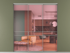 Перегородка Формато внутри проёма 3 створки