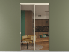 Перегородка Формато внутри проёма 2 створки