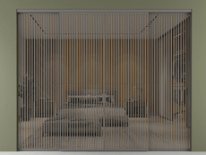 Перегородка Формато внутри проёма 4 створки