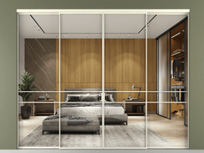 Перегородка Formato внутри проёма 4 створки