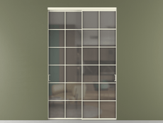 Перегородка Formato внутри проёма 2 створки