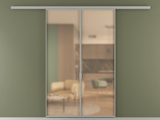 Перегородка Формато вдоль стены 2 створки