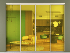 Перегородка Formato внутри проёма 4 створки