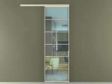 Перегородка Formato вдоль стены одностворчатая