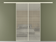 Перегородка Formato вдоль стены 2 створки