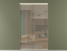 Перегородка Formato внутри проёма 2 створки