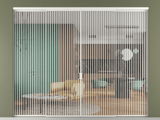 Перегородка Formato внутри проёма 4 створки