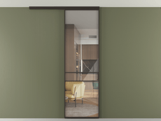 Перегородка Формато вдоль стены на потолок 1 створка