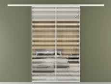 Перегородка Formato вдоль стены 2 створки