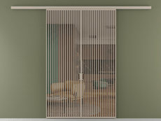 Перегородка Formato вдоль стены 2 створки