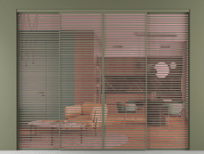 Перегородка Formato внутри проёма 4 створки