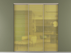 Перегородка Формато внутри проёма 3 створки