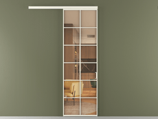 Перегородка Formato вдоль стены 1 створка