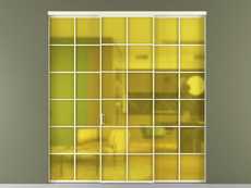 Перегородка Formato внутри проёма 3 створки