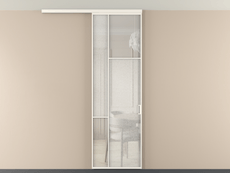 Перегородка Мозаик вдоль стены на потолок 1 створка