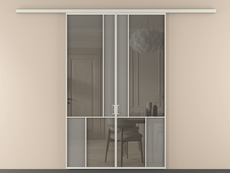 Перегородка Mosaic вдоль стены 2 створки