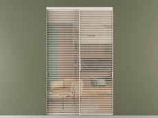 Перегородка Formato внутри проёма 2 створки