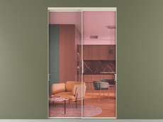 Перегородка Formato внутри проёма двустворчатая