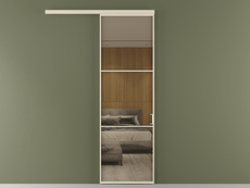 Перегородка Формато вдоль стены 1 створка