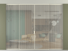 Перегородка Формато внутри проёма скрытое крепление в потолок 4 створки