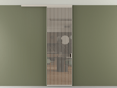 Перегородка Формато вдоль стены на потолок 1 створка