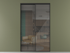 Перегородка Formato внутри проёма 2 створки