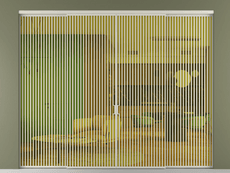 Перегородка Formato внутри проёма 4 створки