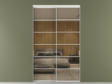 Перегородка Formato внутри проёма 2 створки