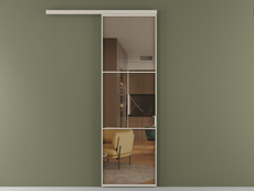 Перегородка Формато вдоль стены 1 створка