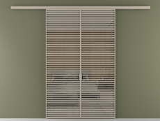 Перегородка Формато вдоль стены 2 створки