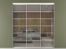 Перегородка Formato внутри проёма 3 створки