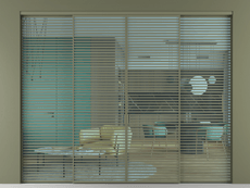 Перегородка Формато внутри проёма 4 створки