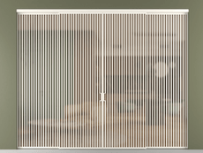 Перегородка Формато внутри проёма 4 створки