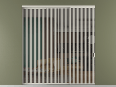 Перегородка Formato внутри проёма 3 створки с синхронным механизмом